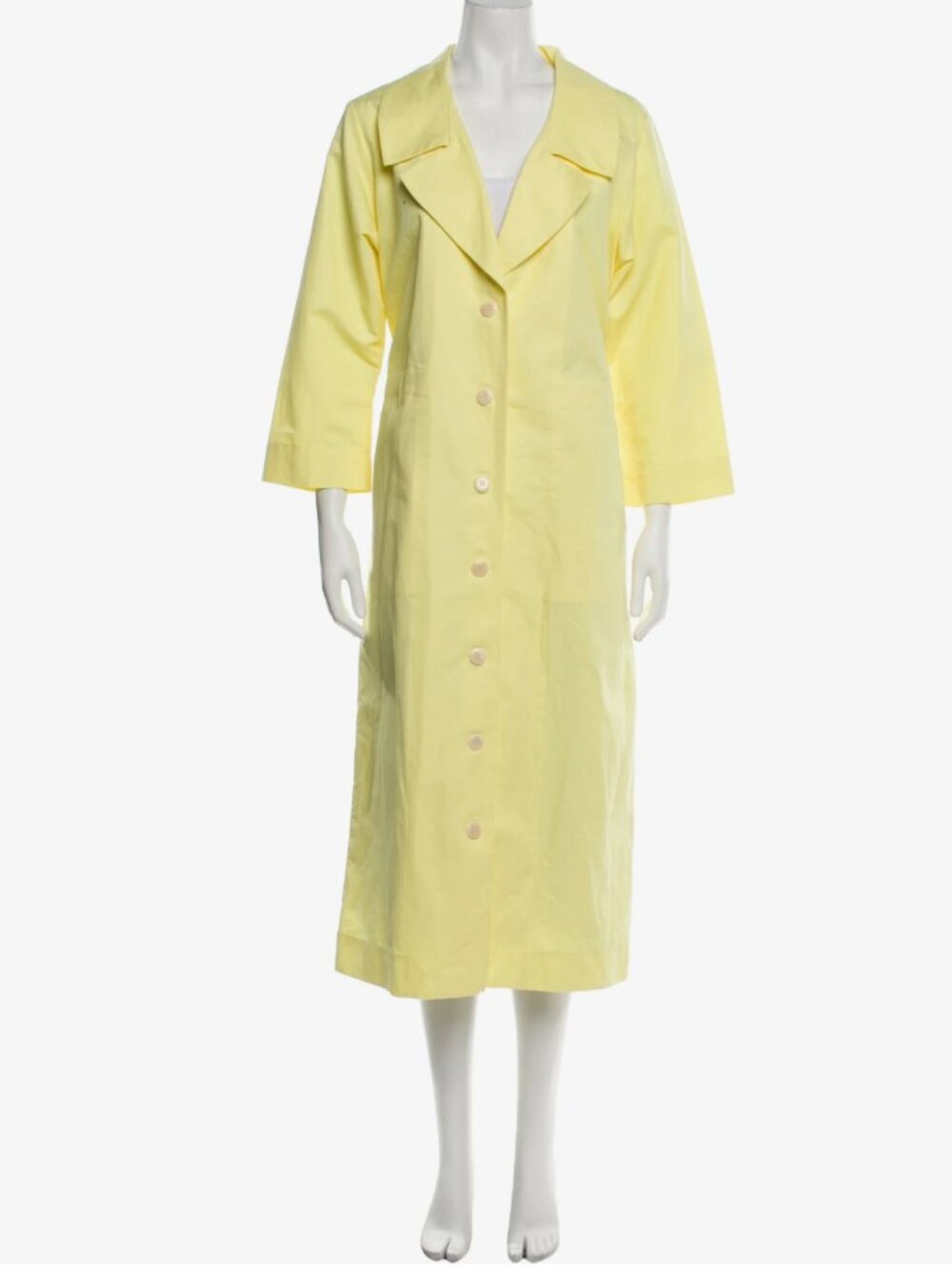 Ilana Kohn Trench Coat Pale Yellow (M)